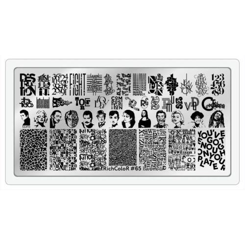 Пластина для стемпінгу RichColor №65 Пластина для стемпінгу RichColor №65
